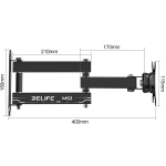 Soporte de Pared para Monitor de 26″-52″, Rotatorio 360°, Relife MS3 - Image 4