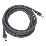 Cable de Alimentación Macho a Macho de 2 Metros, Color Gris