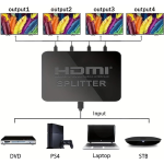 Splitter HDMI de 1 a 4 Compatible con 4K - Image 3