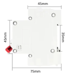 Disyuntor MCB de 400VAC 50Hz 63A de 2 Polos, DZ47-63 C63 - Image 2