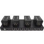 Extensor HDMI de 8 Puertos, Hasta 50 Metros para Cable Ethernet CAT6