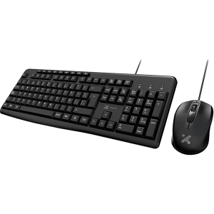 Combo de Teclado Multimedia en Español + Mouse Óptico, XTech XTK-302S