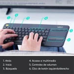 Teclado Inalámbrico en Español con Touchpad, Logitech K400 Plus - Image 3