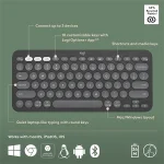 Teclado Bluetooth Multimedia en Español, Color Negro, Logitech Pebble Keys 2 K380S - Image 3