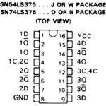Circuito Integrado Latch Tipo D Biestable 4 Bit, TTL 74LS375 - Image 2
