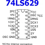 Circuito Integrado Oscilador Controlado de Doble Voltaje, TTL 74LS629 - Image 2