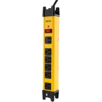 Tomacorriente Protector de Sobretensión de 1200J/2200W con 6 Salidas, Color Amarillo, Forza FSP-806
