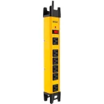 Tomacorriente Protector de Sobretensión de 1200J/2200W con 6 Salidas, Color Amarillo, Forza FSP-806 - Image 2