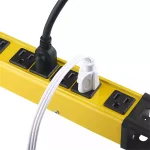 Tomacorriente Protector de Sobretensión de 1200J/2200W con 6 Salidas, Color Amarillo, Forza FSP-806 - Image 3