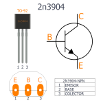 Transistor 2N3904 NPN, 40V 0.2A TO-92 - Image 2