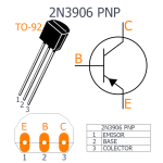 Transistor 2N3906 PNP, 40V 0.2A TO-92 - Image 2
