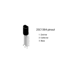 Transistor 2SC1384, NPN, 60V, 1A, TO-92L - Image 2