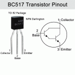 Transistor BC517 NPN, 40V 0.4A TO-92 - Image 2