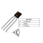 Transistor BC547 NPN, 45V 0.1A TO-92 - Image 2