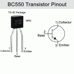 Transistor BC550 NPN, 45V 0.1A TO-92 - Image 2