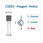 Transistor C1815 BJT NPN 50V 0.15A TO-92 - Image 2