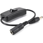Cable de Alimentación DC Hembra a Macho 5.5X2.1MM con Interruptor - Image 2