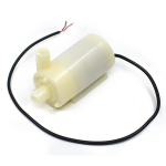 Mini Bomba de Agua Sumergible Horizontal con Tubo de Entrada, 3-5VDC, 0.18A, 70-120L/H, Color Blanco