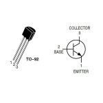 Transistor S8050 NPN, 0.5A 40V 625W TO-92 - Image 2