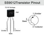 Transistor Bipolar (BJT) S9012 PNP, 25V 500mA TO-92 - Image 2