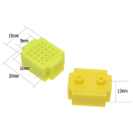 Mini Protoboard de 25 Puntos, Color Blanco, ZY-25 - Image 2