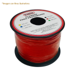 Rollo de 152.40 Metros de Alambre para Protoboard 24 AWG, Color Rojo