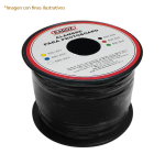 Rollo de 152.40 Metros de Alambre para Protoboard 24 AWG, Color Negro
