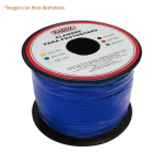 Rollo de 152.40 Metros de Alambre para Protoboard 24 AWG, Color Azul