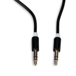 Cable Auxiliar de Audio 3.5mm Macho-Macho con Cubierta de Nylon, 1 Metro, Color Negro/Naranja - Image 2