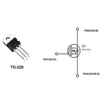 Transistor Mosfet IRF1010E, 60V 84A, TO-220 - Image 2