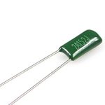 Capacitor de Poliéster 2A152J (1500pf, 1.5nf, 0.0015uf) 100V