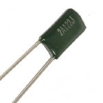 Capacitor de Poliéster 2A122J (1200pf, 1.2nf, 0.0012uf) 100V