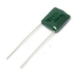 Capacitor de Poliéster 2A104J (100,000pf, 100nf, 0.1uf) 100V
