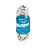 Extension Electrica, Blanca, 4 mts Volteck