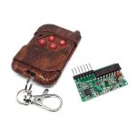 Módulo RF Emisor y Receptor de 4 Canales con Control Remoto, PT2262/2272 de 315 Mhz