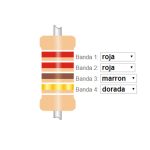 Resistencia 220 ohm 1/4W