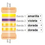 Resistencia 4.7 ohm 1/4W