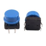 Switch Pulsador 12x12x7.3mm de 4 Pines, Color Azul