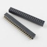 Conector Header hembra, 2.54 mm, 40 pines, doble fila