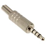 Plug de Audio 3.5mm de Metálico, 4 Polos