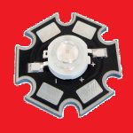 Led SMD Color Rojo de 1W, 2.2-2.8VDC con Disipador de Calor de 20mm