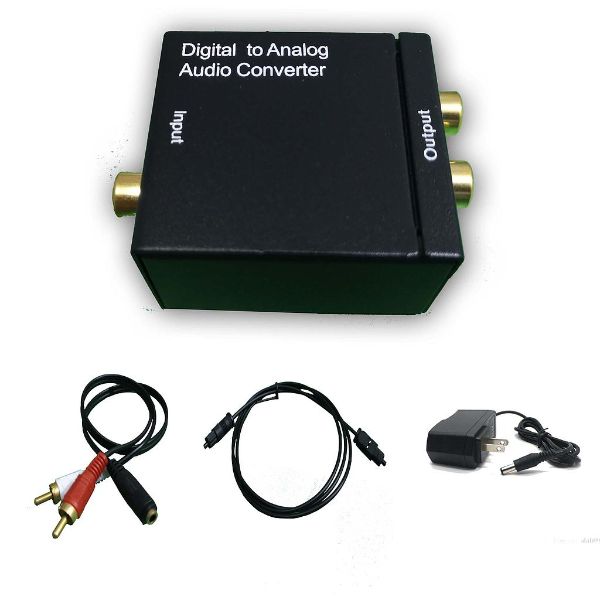 Convertidor De Audio Digital Óptico/coaxial A Análogo Rca