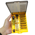 Juego de Destornilladores de Precisión 45 en 1 con Pinza y Mango de Extensión
