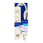 Regleta de 3 Contactos + 2 Puertos USB 1.1A, Volteck
