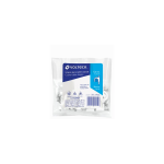 Bolsa de 20 Grapas Curvas para Cable, 8mm, Color Blanco, Volteck