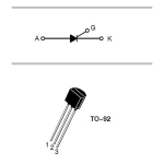 Tiristor SCR 2N5064 0.8A 200V TO-92 - Image 2