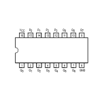 Decodificador de BCD a Decimal 74LS145, TTL - Image 2