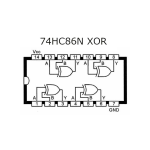 Compuerta Lógica XOR Exclusiva de 2 Entradas, 74LS86 TTL - Image 2