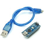 Placa compatible con Arduino Nano V3.0 genérico, Mini USB, CH340, 16Mhz, ATMEGA328PB + Cable