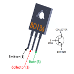 Transistor Bipolar BD136 PNP 45V 1A TO-126 - Image 2